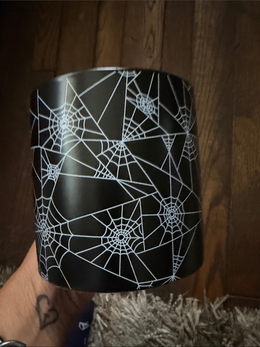 Hyde and Eek spiderweb  Mug 16 oz